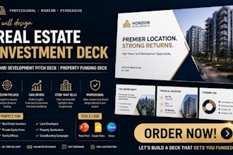 design real estate investment pitch deck land development deck property funding