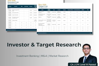 provide a verified list of investors from pitchbook and linkedin