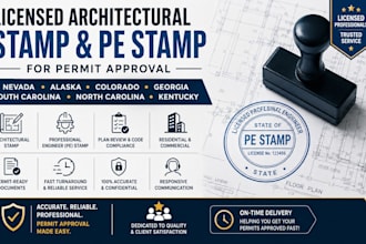 licensed architectural stamp pe stamp in nevada alaska colorado georgia sc nc ky