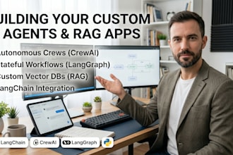 build custom ai agents, rag systems, langgraph and crewai automation
