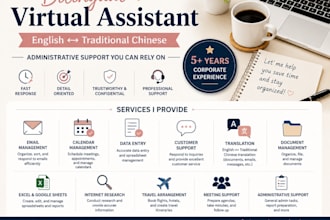 bilingual virtual assistant administrative support