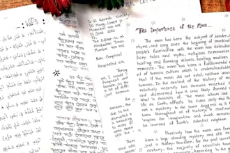 write letters, notes, and any handwriting