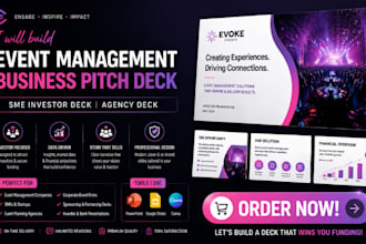 design event management business pitch deck sme investor deck agency pitch deck