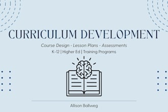 create curriculum and develop courses