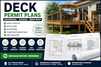 design deck permit plans and construction drawings