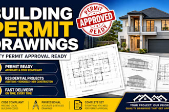 create building permit drawings for city permit approval