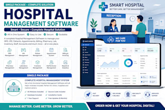 build hospital management software for clinics and dentists