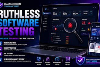 ruthlessly test your software, website, webapp or apk
