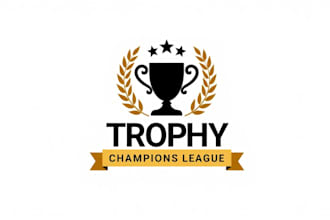 design high quality tournament trophy logo with express delivery