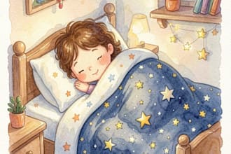watercolor children storybook illustration