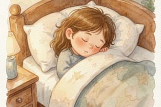 watercolor children book illustrations and children book illustration