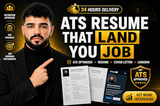 rewrite and design an ats friendly resume within 24 hours