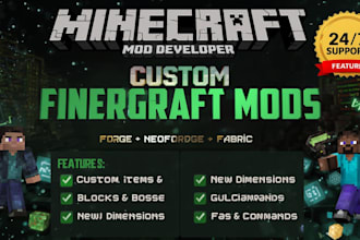 make you a minecraft mod in forge, neoforge or fabric