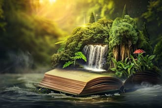 design fantasy, sci fi, horror and dystopian book cover art