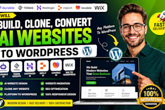 durable ai website, 10web website weebly webwave website, lovable to wordpress