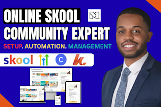 launch skool membership community for marketing, finance and business consultant