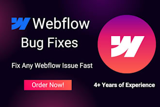 fix webflow issues, bugs, responsiveness, and cms problems