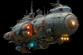sci fi character illustration or sci fi character