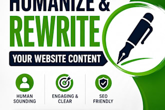 humanize and rewrite your website content