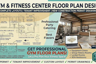 gym and fitness center floor plan design