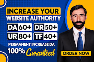 increase ahrefs DR and moz da with high quality backlinks