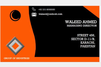 design premium luxury business card and digital business card