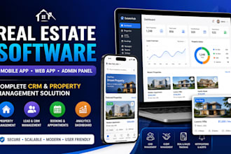 build real estate management software, CRM, mobile app and rental software