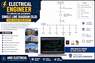 create professional electrical single line diagram sld