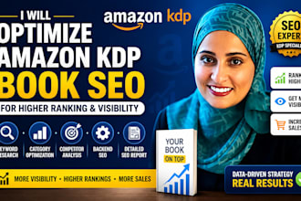 optimize amazon KDP book SEO for higher ranking and visibility