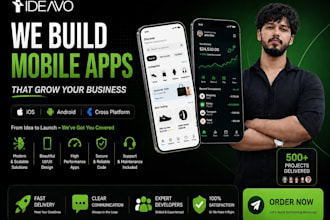 do mobile app development ios app android app with react native flutter ai app