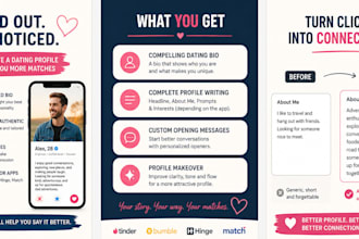 create an attractive dating profile and bio