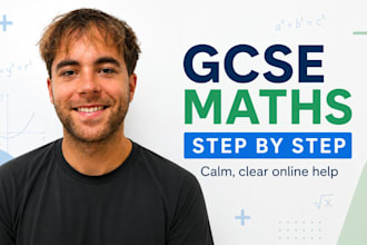 explain gcse maths questions step by step in a calm and simple way