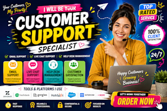 provide professional customer support, chat, email and ticket services