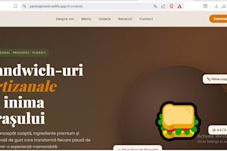 design and develop a modern responsive presentation website