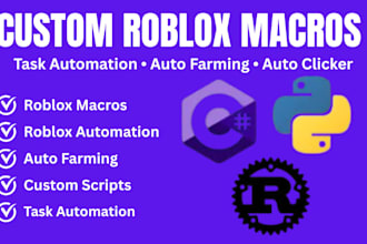make a custom roblox macros, automation scripts and productivity tools