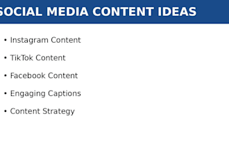 create social media content ideas and captions