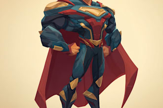 superhero character for comics