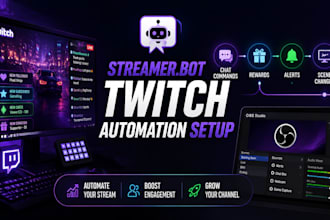 setup streamerbot automation for your twitch stream