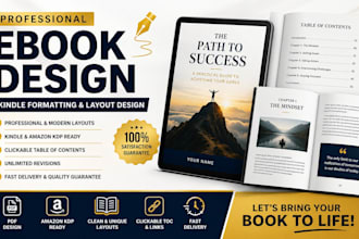do book formatting, book layout design, canva kindle ebook, ebook design and pdf