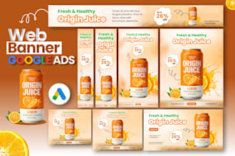 design creative digital ads set web banner static banner google ads banner ads