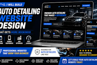 build an auto detailing website for car detailers and detailing businesses