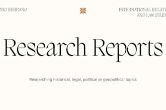 research any historical, geopolitical, political or legal topic