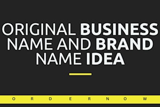 create memorable business name and company name