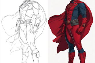 superhero character for comics