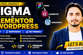 convert figma to wordpress, figma to elementor, PSD to wordpress