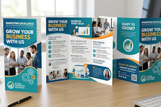 do one pager bifold trifold marketing brochure