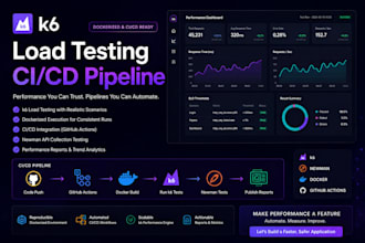 create newman cli API tests and k6 load tests