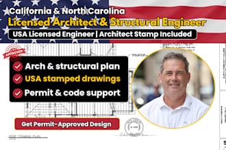 license architect civil structural engineer USA stamp california,north carolina
