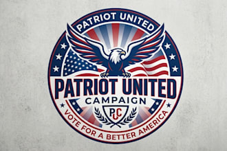 design a patriotic political logo for campaign and election