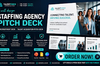 design staffing agency pitch deck recruitment deck talent acquisition pitch deck